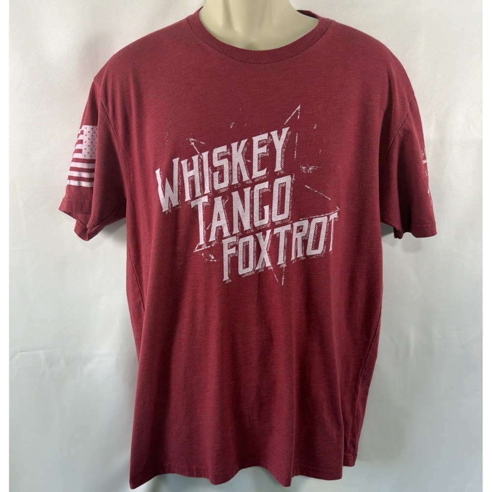 Grunt Style Large Whiskey Tango Foxtrot WTF This We'll Defend USA T Tee Shirt
